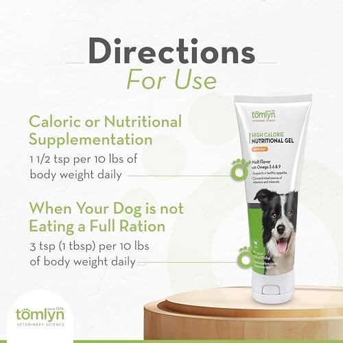TOMLYN Nutri-Cal Malt-Flavored High-Calorie Nutritional Gel for Dogs, Helps Support a Healthy Appetite for Dogs Providing Calories, Vitamins, and Minerals in a Tasty Dog Supplement, 4.25oz-4 Pack