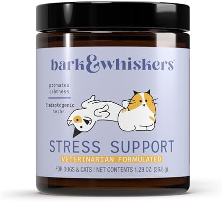 Bark & Whiskers Stress Support, Cheddar Cheese, 1.29 oz (102 Scoops)