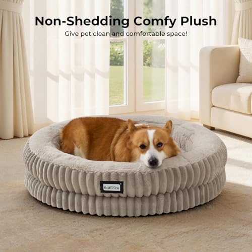 BALANCE Calming Donut Dog Bed, 30", Medium