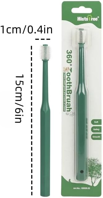 Pet Toothbrush Set, Suitable for Cats and Dogs, Includes one 360-degree no-Dead-Angle Toothbrush and one Ultra-Soft Bristle Toothbrush.