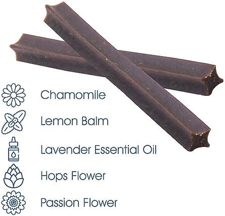 Get Naked Calming Dental Sticks for Dogs – Grain-Free Chicken Flavor, Anxiety Relief with Chamomile, Passion Flower, No CBD, Tartar Control, Gluten-Free – Small Sticks 6.2 oz Bag