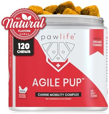 Arthritis Dog Joint Chews| Glucosamine, Chondroitin, Omega-3| MSM Support for Healthy Joints| 120ct Veterinarian Formulated Soft Chews| Up to 4-Month Supply