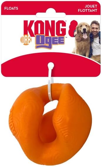 KONG Ogee Orb Dynamic Bounce Dog Toy for Fetch and Play, Floats (Large)