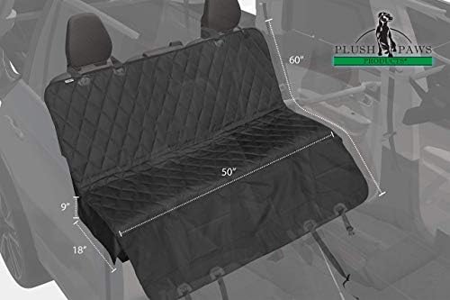 Plush Paws Premium Rear Seat Protector - Small Tan, Hammock