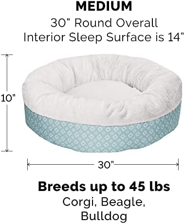 Furhaven Replacement Calming Donut Bed Cover, Medium
