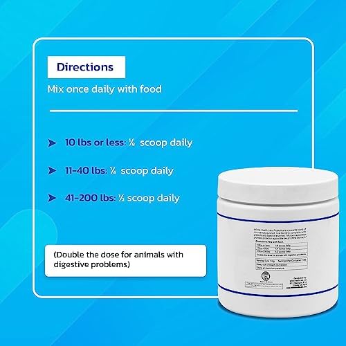 Probiotics for Dogs and Cats - Vet Formulated Pet Prebiotic & Enzyme Powder for Digestive, Gut & Immune Health - 1600 Servings (400 g)