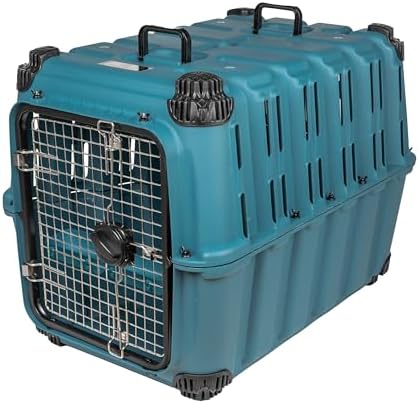 Mammoth Guardian Dog Kennel 36" Heavy Duty Travel & Outdoor Crate for Puppies, Small, Medium & Large Dogs, Secure 3 Bolt Lock, Adventure Ready for Hunting, Camping & Offroad – Lagoon Blue Kennel