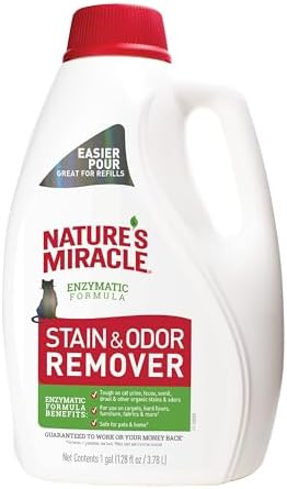 Nature’s Miracle Cat Stain & Odor Remover, Enzymatic Cleaner, 1 gal