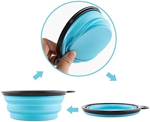 Collapsible Dog Bowls, Pack of 5