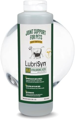 LubriSyn HA Hip & Joint Supplement Plus MSM for Dogs & Cats, 16 oz