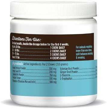 Dr. Joseph's VetPro Complete Advanced Calming Aid Dog Chew Treats, Hemp, 60-Pack, 60 Count