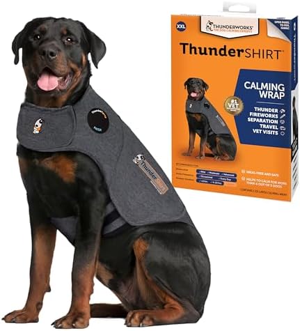 ThunderShirt for Dogs Calming Anxiety Vest, XXL, Large, Gray