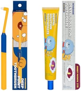 PETHROOM Dog & Cat Dental Kit for Deep Cleaning– Enzymatic Toothpaste & Precision Toothbrush (Rounded Head), Plaque & Tartar Control, EWG Verified, Fresh Breath, Sweet Potato Flavor, 2.1 oz