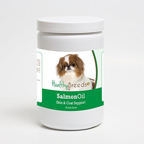 Healthy Breeds Japanese Chin Salmon Oil Soft Chews 120 Count