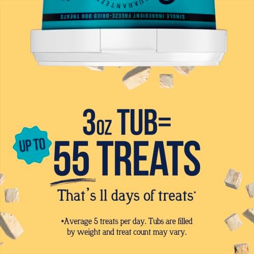 Stewart Freeze Dried Dog Treats, 100% Chicken Breast, 3 oz Tub