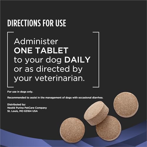 Purina Pro Plan Veterinary Supplements FortiFlora Dog Probiotics Chewable Tablets to Support Digestive and Immune Health and Occasional Diarrhea