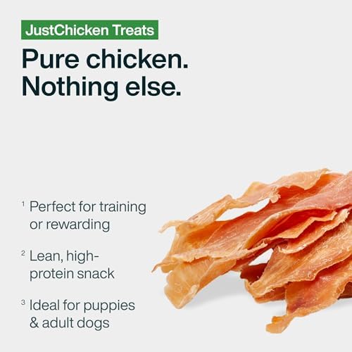 JustFoodForDogs Single Ingredient Jerky Dog Treats - Chicken Breast, 5oz