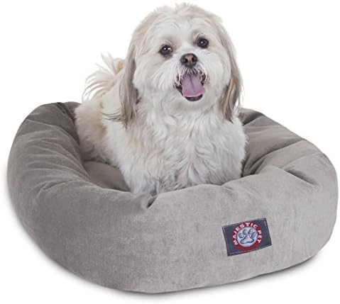 Majestic Pet Villa 24 Inch Shredded Memory Foam Dog Bed for Small Sized Dog 24x19x7 Inch–Orthopedic Pet Bed - Washable Small Puppy Mat with Head Support-Vintage