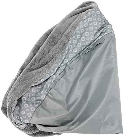 Furhaven Replacement Calming Donut Bed Cover, Gray, Large