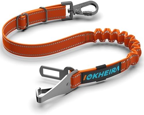 Dog Seat Belt 3-in-1 Car Harness - Orange