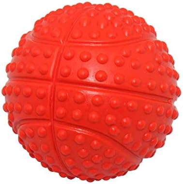 Dog Squeaky Toys and Non-Toxic Rubber Play Balls for Interactive Training and Chewing (5.5cm/2.16in Pack of 4)