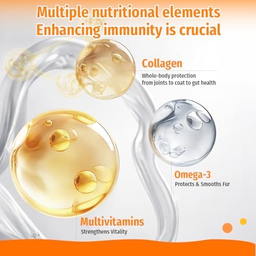 Collagen Nuiritional Gel for Skin and Coat Health, Hip and Joint Supplement, Boosts Immune & Digestive Aid, Itch Relief for Dogs with Allergies Peanut Butter Flavor 1.01oz