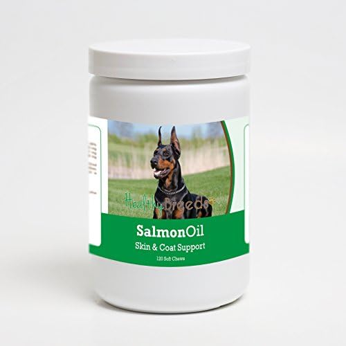 Healthy Breeds Doberman Pinscher Salmon Oil Soft Chews 120 Count