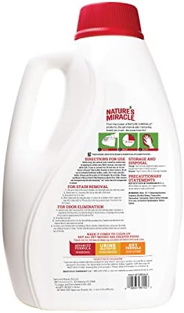 Nature’s Miracle Cat Stain & Odor Remover, Enzymatic Cleaner, 1 gal