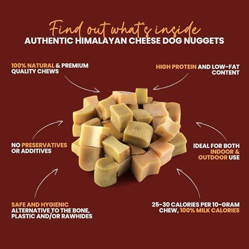 KATHMANDU'S Yak Chew Nuggets Dog Treats 1 lb Himalayan Cheese Bites