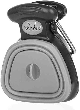 Dog Pet Travel Foldable Pooper Scooper With 1 Roll Decomposable bags Poop Scoop Clean Pick Up Excreta Cleaner Epacket Shipping (L, Gray)