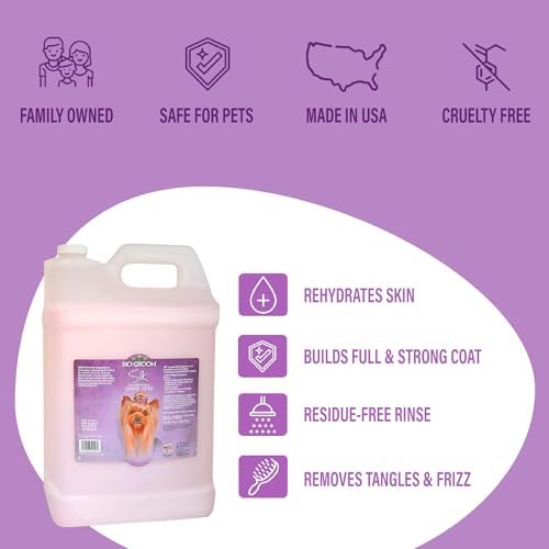 Bio-Groom Silk Creme Rinse Dog Conditioner, 2.5 Gallon | Conditioner for Dogs, Puppy Detangler for Hair, Grooming Supplies