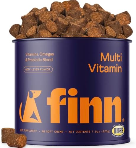 Finn All-in-1 Daily Multivitamin for Dogs - Probiotics & Omegas - 90 Ct