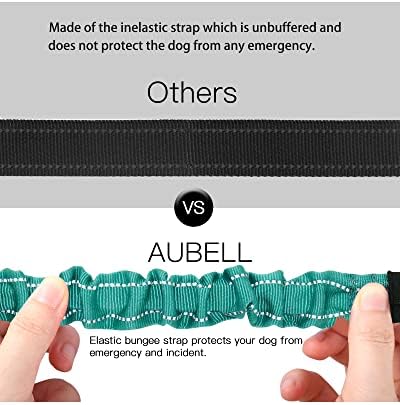 AUBELL Dog Seat Belt for Car - 2-Pack Set, Black+Teal