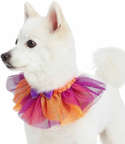 Blueberry Pet Halloween Party Adjustable Breakaway Costume Dog Collar in Warm Tone, X-Small