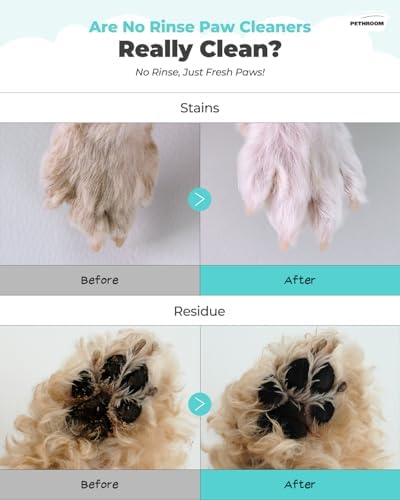 [PETHROOM] Pet Cleansing Kit, Quick Dry Zero Waterless Shampoo and Sponge Towel, Lightweight, Super Absorbent and Quick Drying Doggie Dryer Microfiber Towel