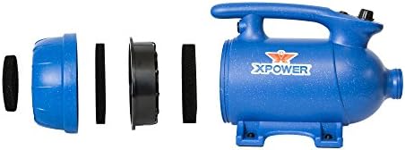XPOWER B-24 Professional Pet Grooming Force Dryer with Powerful and Quiet Motor, Variable Speed and Extra Heat, Versatile For All Coats and Breeds