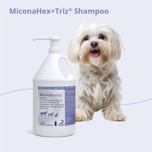 MiconaHex+Triz Shampoo for Dogs, Cats and Horses, Gallon | Antibiofilm, Moisturizing; Packaging May Vary