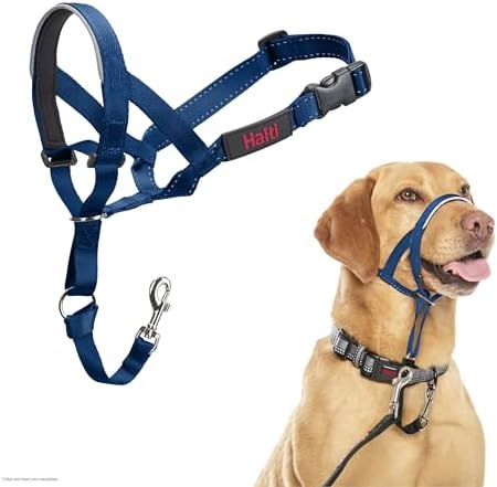 Halti Headcollar | Size 3, Cobalt Blue | Training Collar for Medium Dogs