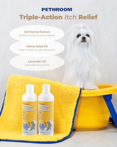 [Pethroom] Shower Set Bundle - Premium Oatmeal Shampoo & Relaxing Shower Attachment
