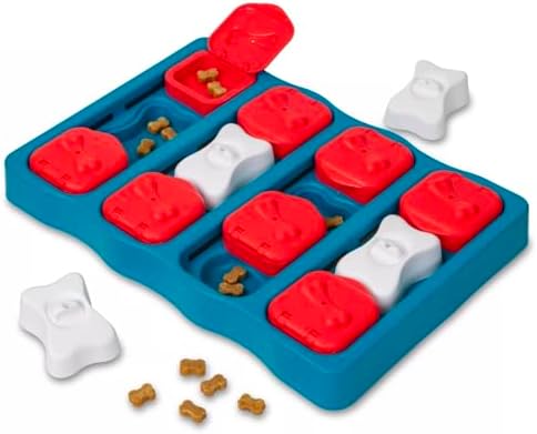 Interactive Dog and Cat Games Treat Hiding Challenge Mental Stimulation with Rewards (12.75 Inch Brick Game)