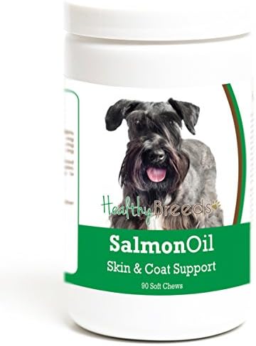 Healthy Breeds Cesky Terrier Salmon Oil Soft Chews 90 Count, Brown