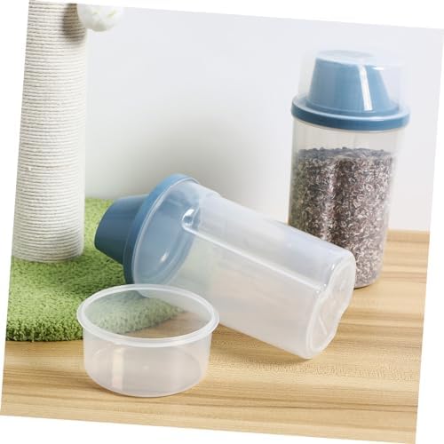 Mipcase 2pcs Airtight Pet Food Storage Containers Dry Food Bins for Cats and Dogs Easy Grip Design Spill-reducing Spout Lightweight and Durable