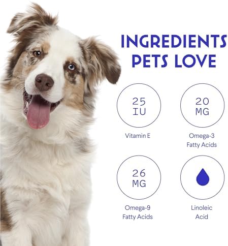 Wonder Paws Skin & Coat Supplement for Dogs with Salmon Oil, Omega 3 & 6, EPA & DHA, Promotes Healthy Skin and Coat, Itchy Relief, Joint and Overall Health, Delicious Flavor, 70 skin & coat Soft Chews