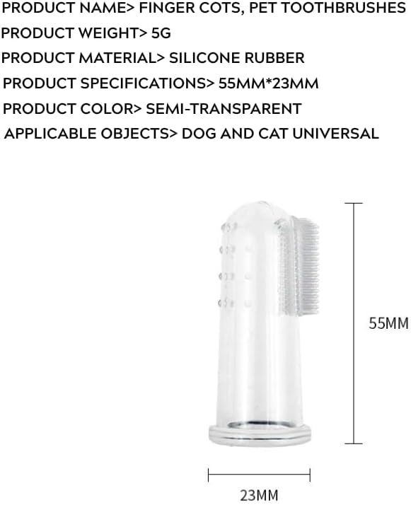 Pet Finger Toothbrush Set – Soft Silicone Toothbrush for Dogs & Cats – Gentle Finger Brush for Small Pets Dental Care (Blue Box Set)