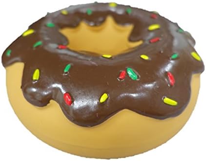 Latex Donut Dog Toy (Brown)