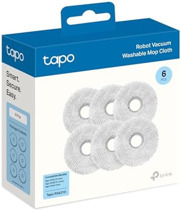 Tapo Washable Mop Cloth Replacement, RVA310, Compatible with RV50 Pro Omni