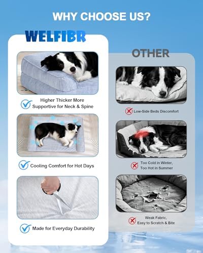 Cooling Dog Bed Orthopedic for Small Dogs＆Instant Chill＆Egg Crate Foam