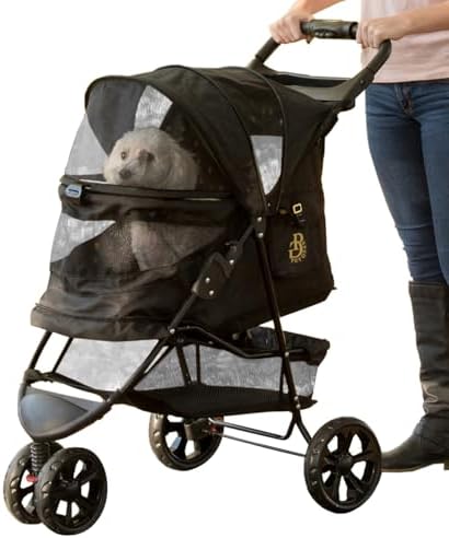 Pet Gear No-Zip Special Edition 3-Wheel Pet Stroller - Onyx