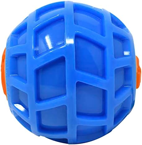 3in TPR EXO Squeak Ball - Blue/Orange