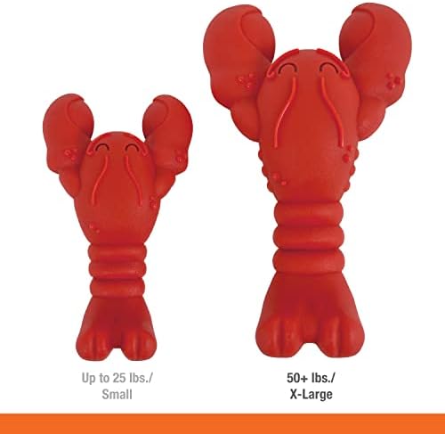 Nylabone Lobster Power Chew Toy for Dogs, Dog Toys for Aggressive Chewers | Lobster dog toy for x-large dogs 50 lbs+, designed for power chewers, filet mignon flavor